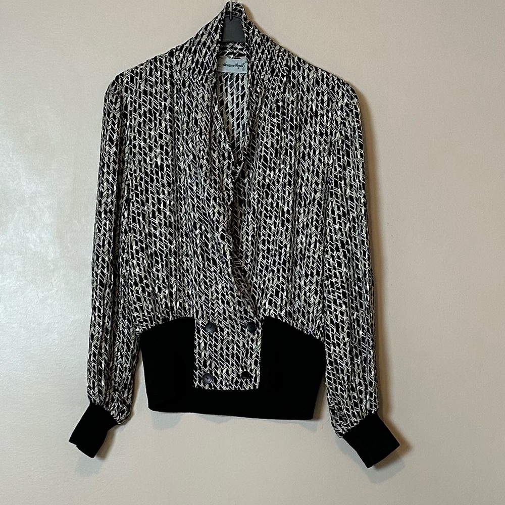 Adrianna papell vintage silk top size 6